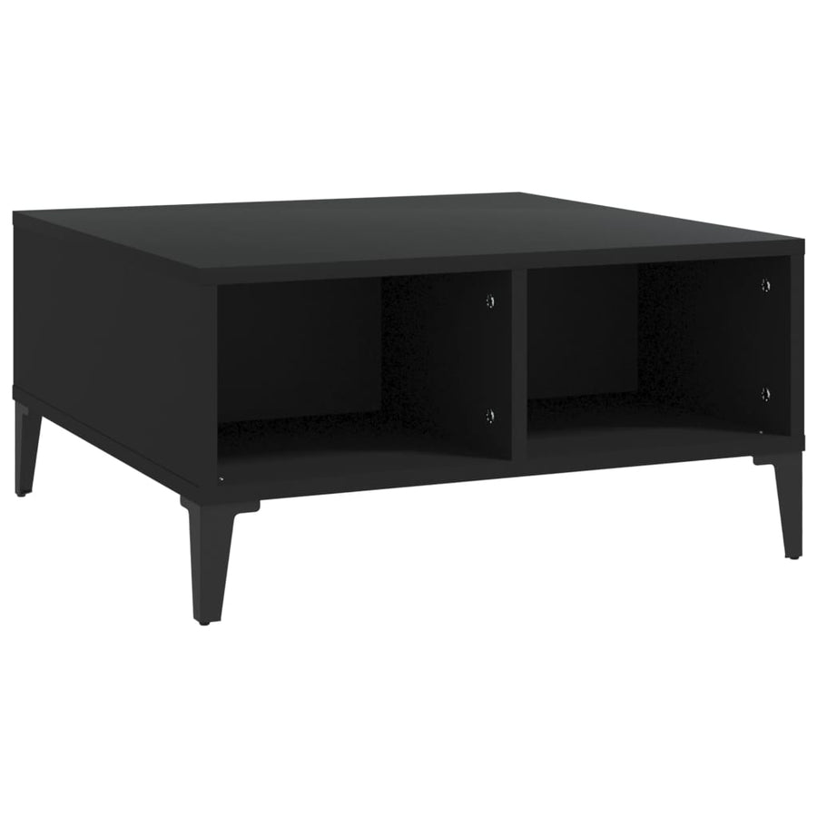 Salontafel 60X60X30 Cm Spaanplaat Zwart