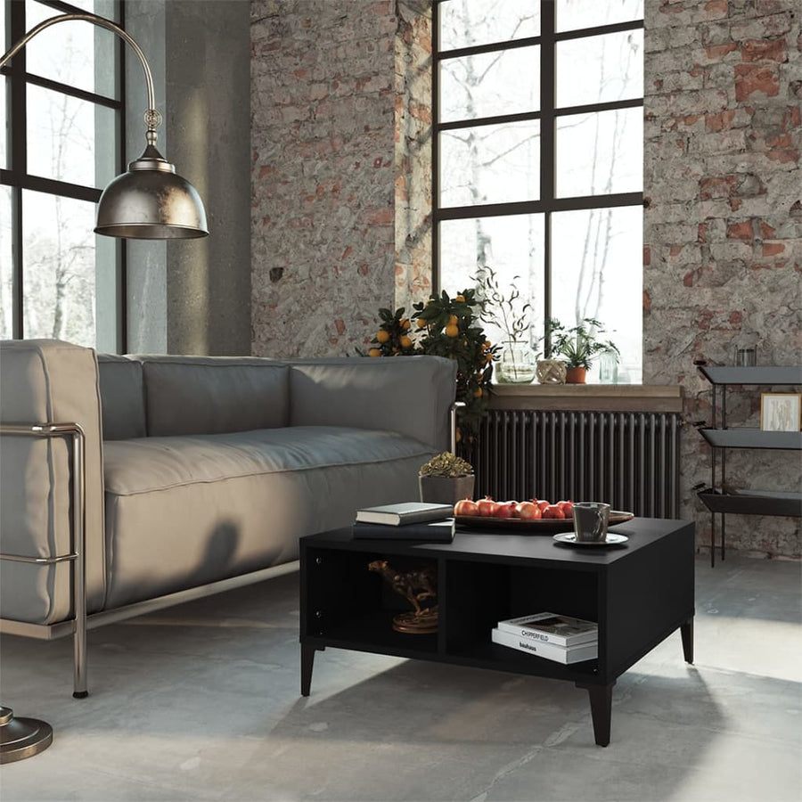 Salontafel 60X60X30 Cm Spaanplaat Zwart
