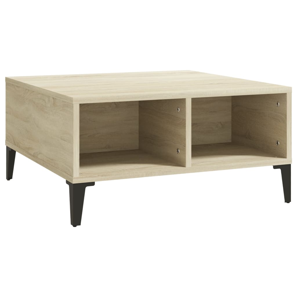 Salontafel 60X60X30 Cm Spaanplaat Kleurig Sonoma eiken