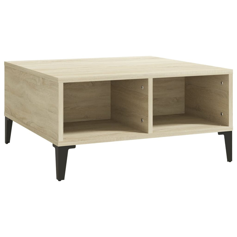 Salontafel 60X60X30 Cm Spaanplaat Kleurig Sonoma eiken