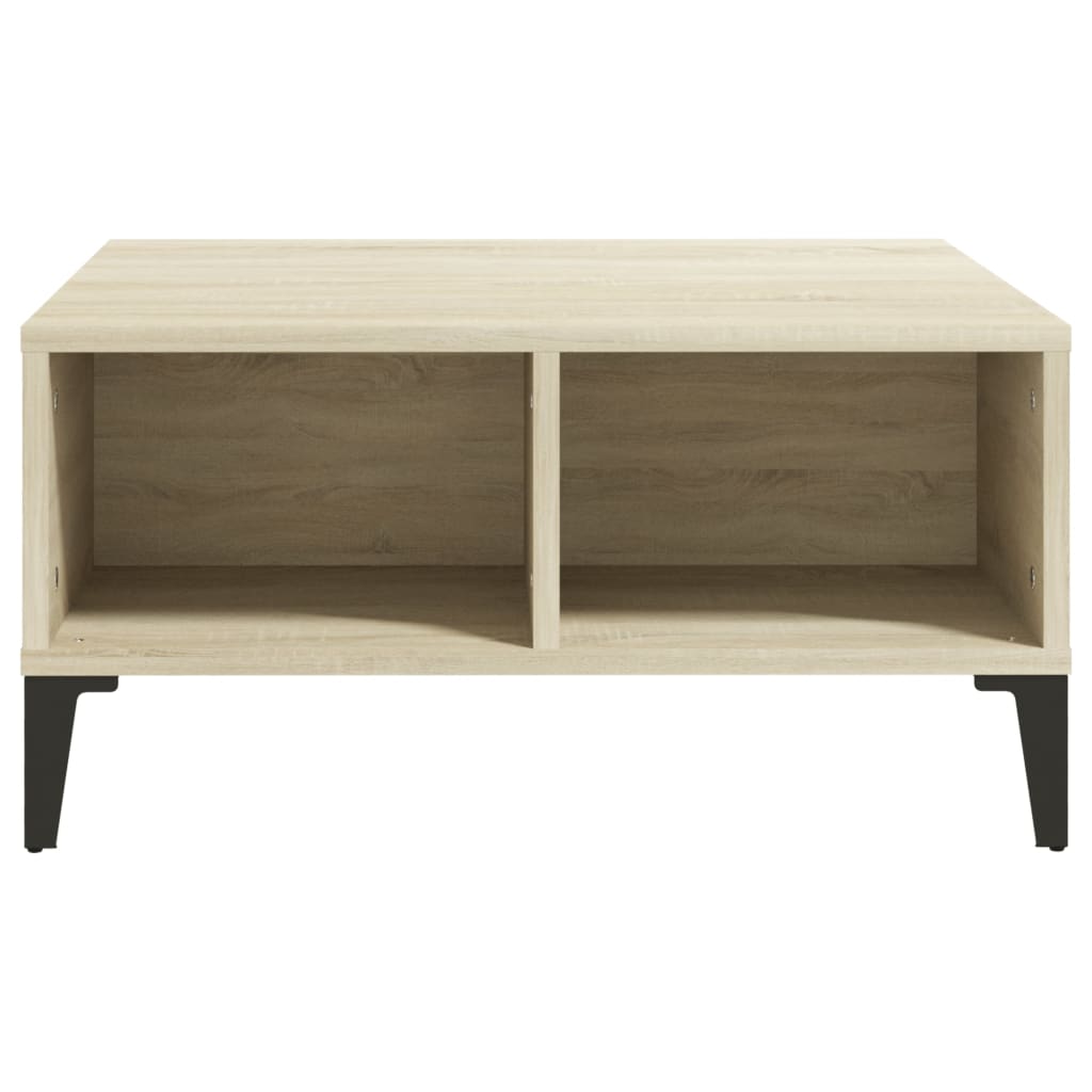 Salontafel 60X60X30 Cm Spaanplaat Kleurig Sonoma eiken