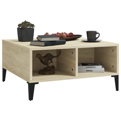 Salontafel 60X60X30 Cm Spaanplaat Kleurig Sonoma eiken