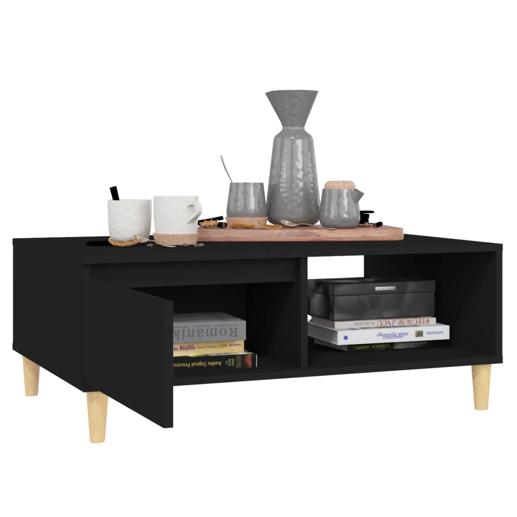 Salontafel 90X60X35 Cm Spaanplaat Zwart