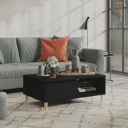 Salontafel 90x60x35 cm spaanplaat zwart