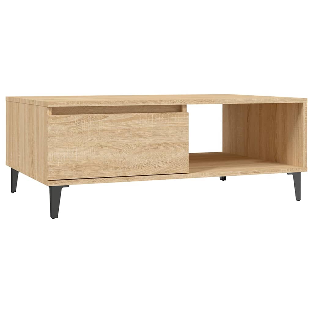 Salontafel 90x60x35 cm spaanplaat sonoma eikenkleurig Sonoma eiken