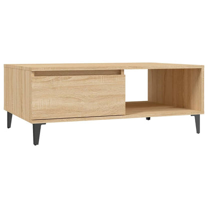 Salontafel 90x60x35 cm spaanplaat sonoma eikenkleurig Sonoma eiken