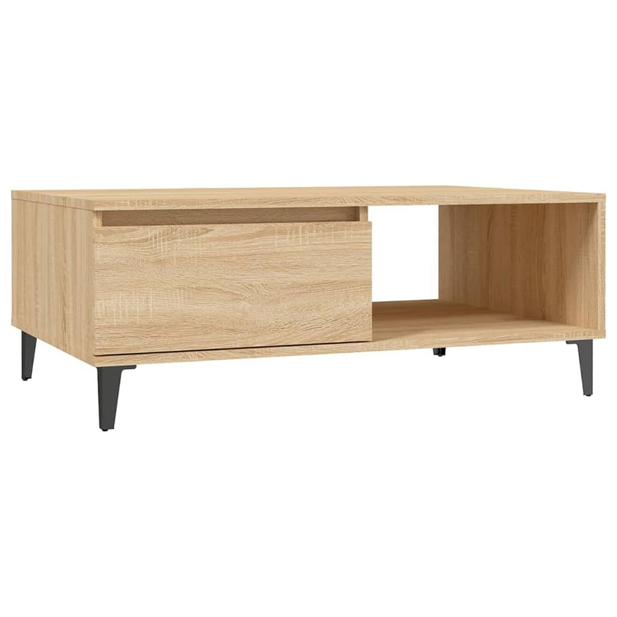 Salontafel 90x60x35 cm spaanplaat sonoma eikenkleurig Sonoma eiken