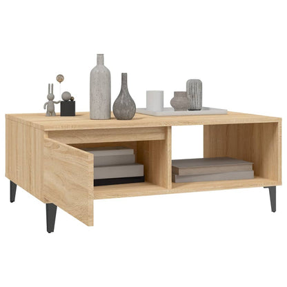 Salontafel 90x60x35 cm spaanplaat sonoma eikenkleurig Sonoma eiken