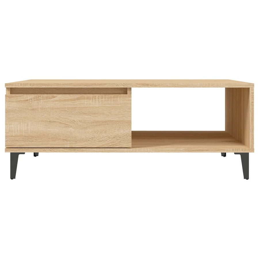 Salontafel 90x60x35 cm spaanplaat sonoma eikenkleurig Sonoma eiken
