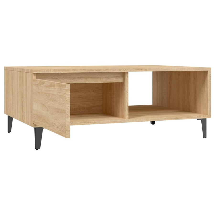 Salontafel 90x60x35 cm spaanplaat sonoma eikenkleurig Sonoma eiken
