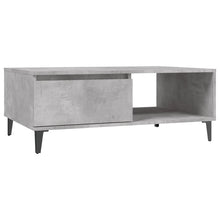 Salontafel 90X60X35 Cm Bewerkt Hout Betongrijs