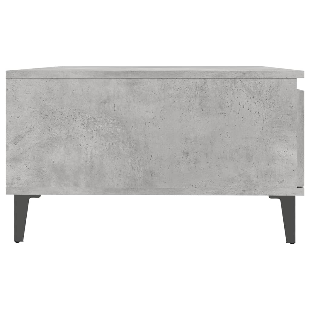 Salontafel 90X60X35 Cm Bewerkt Hout Betongrijs