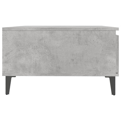 Salontafel 90X60X35 Cm Bewerkt Hout Betongrijs