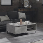 Coffee Table 90X60X35 Cm Processed Wood Concrete Grey