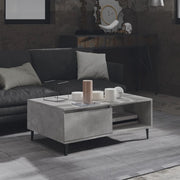 Coffee Table 90X60X35 Cm Processed Wood Concrete Grey