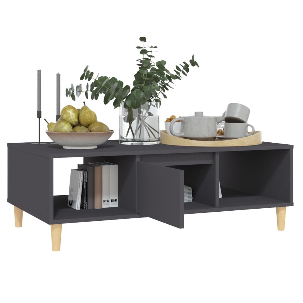 Salontafel 03,5X60X35 Cm Spaanplaat Grijs