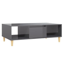 Salontafel 03,5X60X35 Cm Spaanplaat Hoogglans grijs