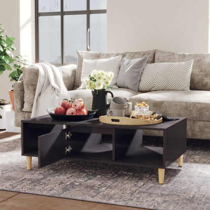 Salontafel 03,5X60X35 Cm Spaanplaat Hoogglans grijs