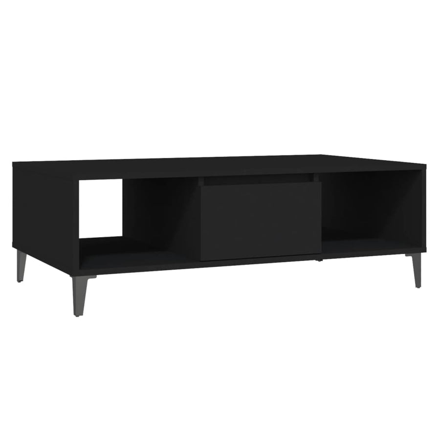 Salontafel 03,5X60X35 Cm Spaanplaat Zwart