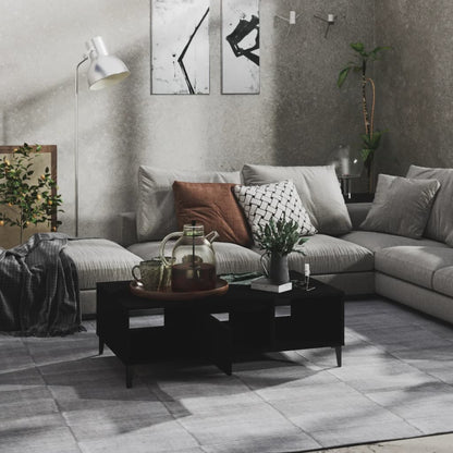 Salontafel 03,5X60X35 Cm Spaanplaat Zwart