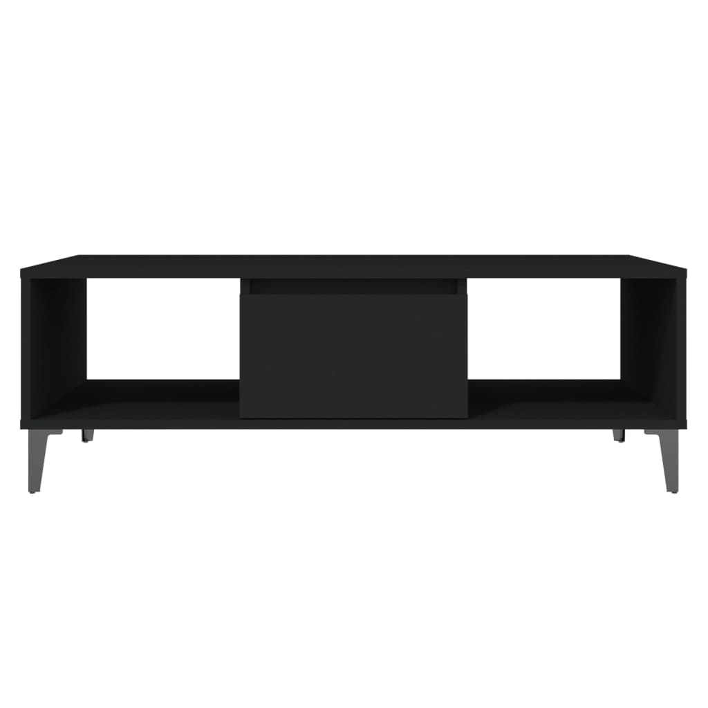 Salontafel 03,5X60X35 Cm Spaanplaat Zwart