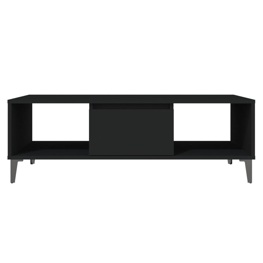 Salontafel 03,5X60X35 Cm Spaanplaat Zwart