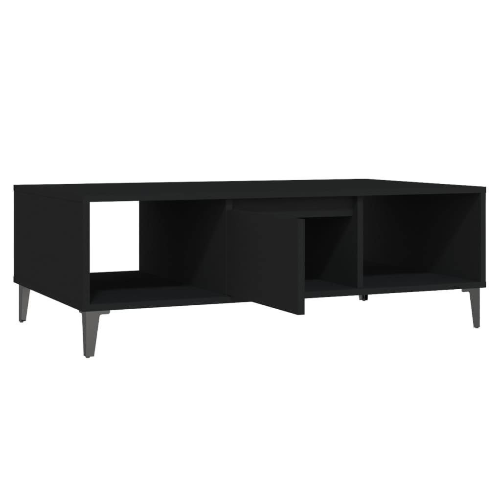 Salontafel 03,5X60X35 Cm Spaanplaat Zwart