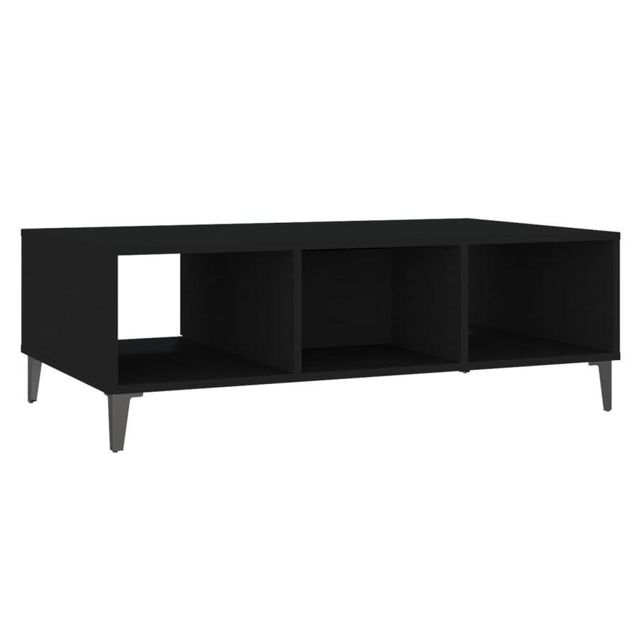 Salontafel 03,5X60X35 Cm Spaanplaat Zwart