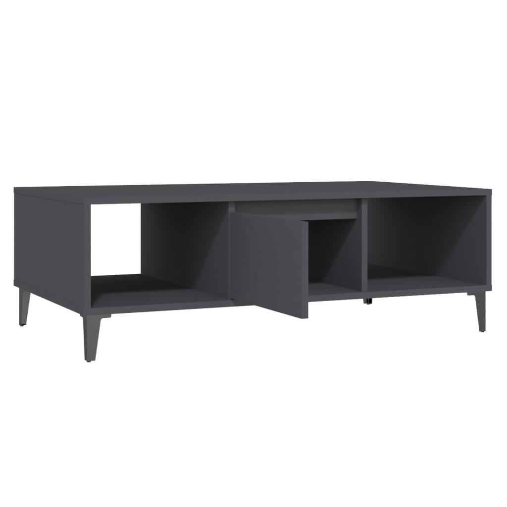 Salontafel 03,5X60X35 Cm Spaanplaat Grijs