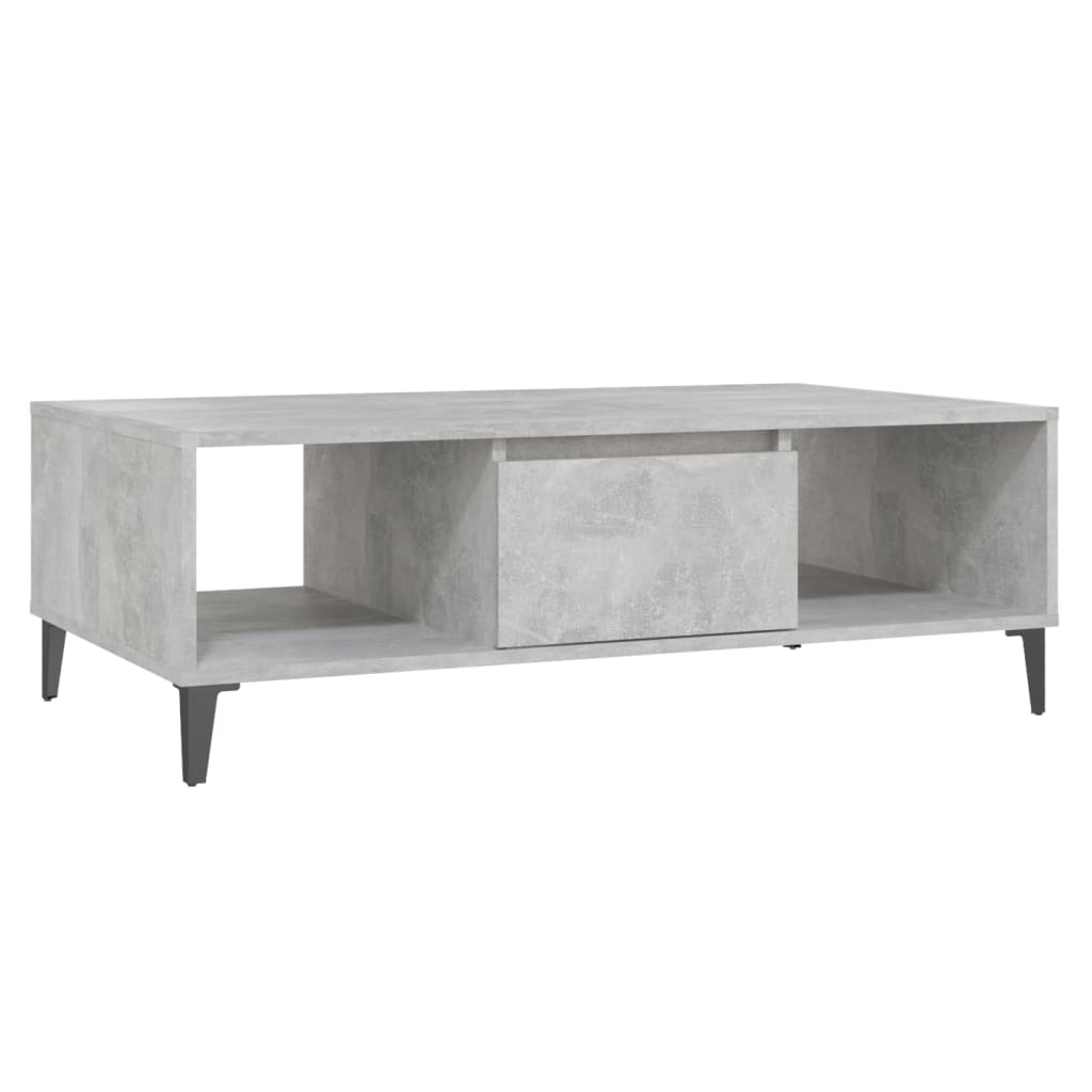 Salontafel 03,5X60X35 Cm Spaanplaat Betongrijs