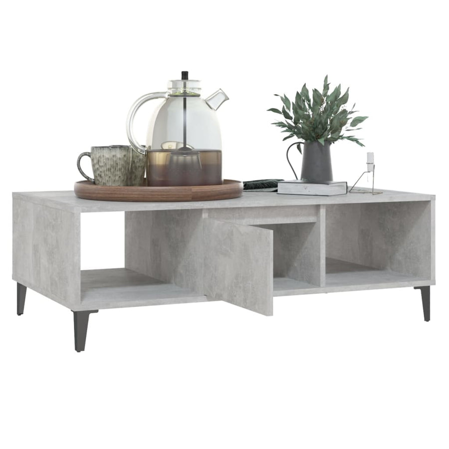 Salontafel 03,5X60X35 Cm Spaanplaat Betongrijs
