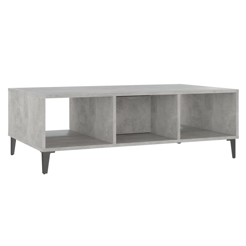 Salontafel 03,5X60X35 Cm Spaanplaat Betongrijs