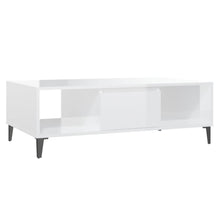 Salontafel 03,5X60X35 Cm Spaanplaat Hoogglans wit