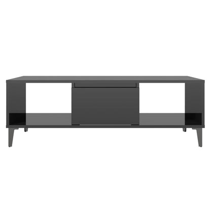 Salontafel 03,5X60X35 Cm Spaanplaat Hoogglans zwart