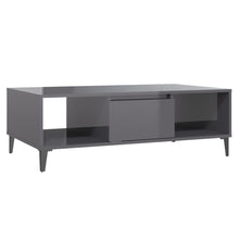 Salontafel 03,5X60X35 Cm Spaanplaat Hoogglans grijs