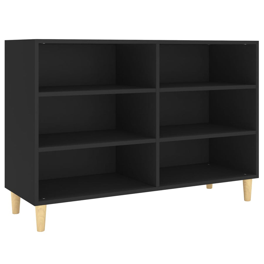 Dressoir 03,5X35X70 Cm Bewerkt Hout Zwart
