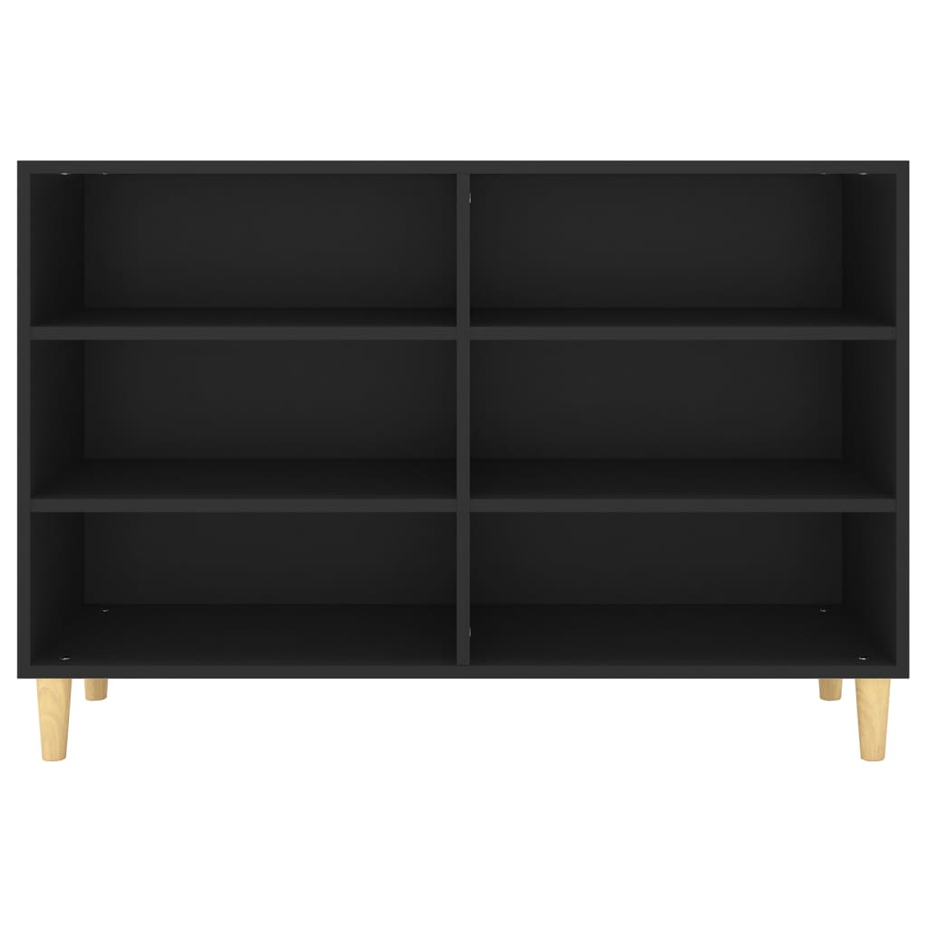 Dressoir 03,5X35X70 Cm Bewerkt Hout Zwart