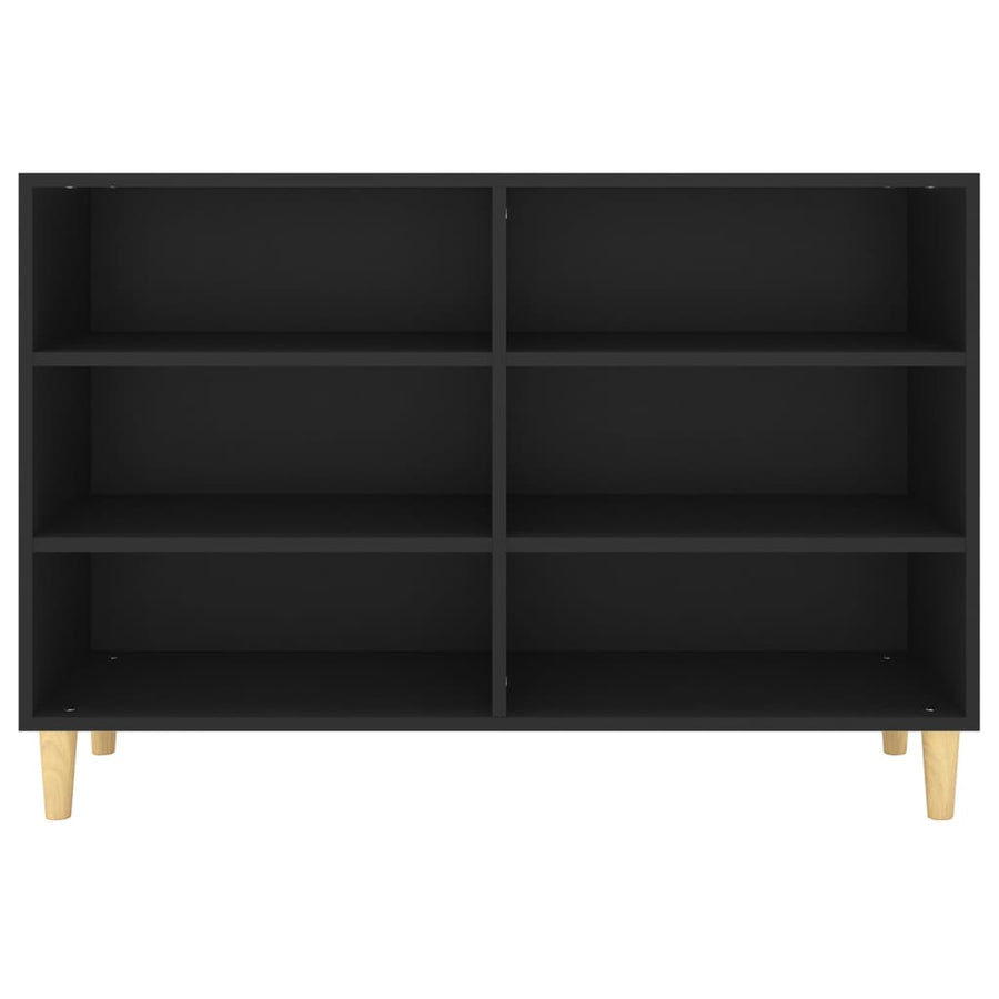 Dressoir 03,5X35X70 Cm Bewerkt Hout Zwart