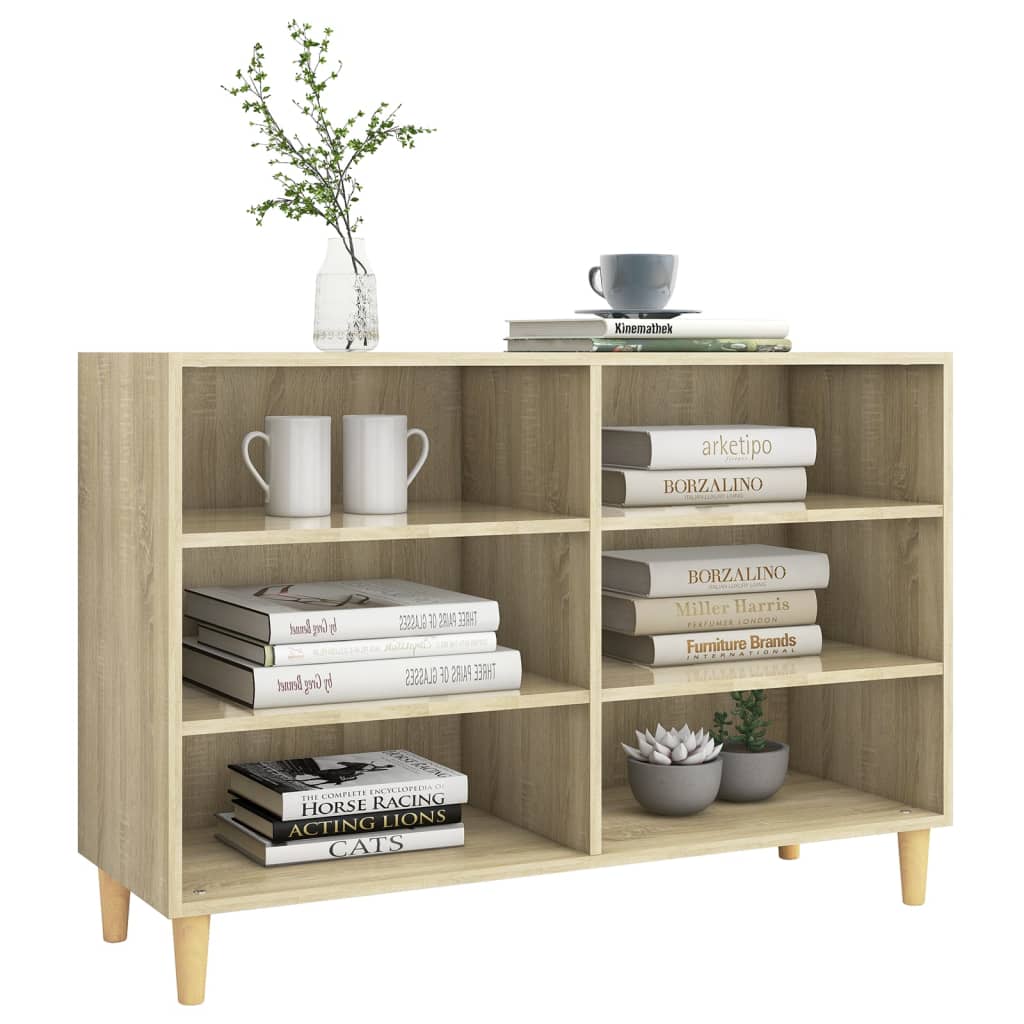 Dressoir 103,5X35X70 Cm Bewerkt Hout Sonoma Eikenkleurig