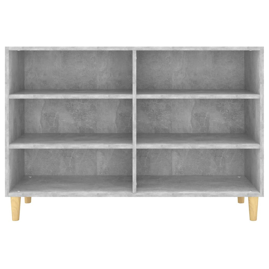 Dressoir 103,5X35X70 Cm Bewerkt Hout Betongrijs