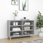 Sideboard 103.5x35x70 cm engineered wood concrete gray