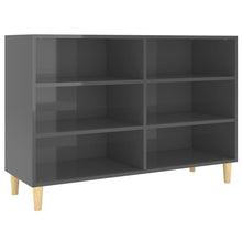 Dressoir 103,5X35X70 Cm Spaanplaat Hoogglans Grijs