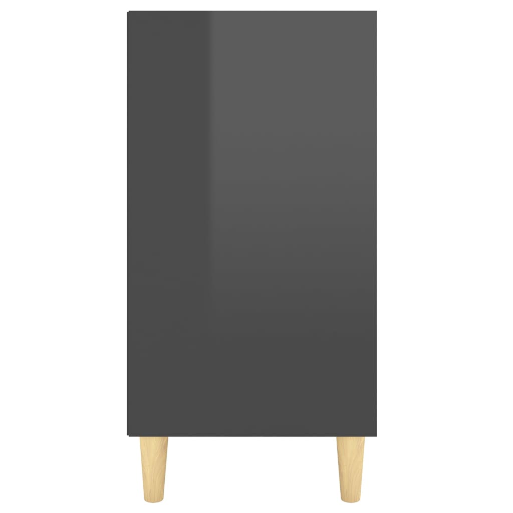 Dressoir 103,5X35X70 Cm Spaanplaat Hoogglans Grijs