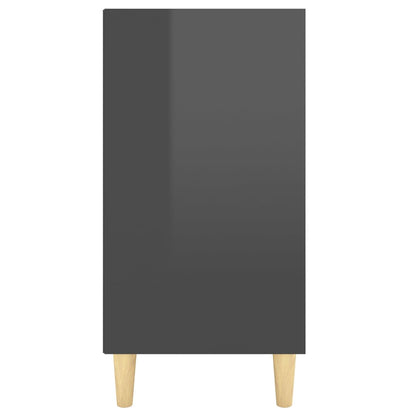 Dressoir 103,5X35X70 Cm Spaanplaat Hoogglans Grijs