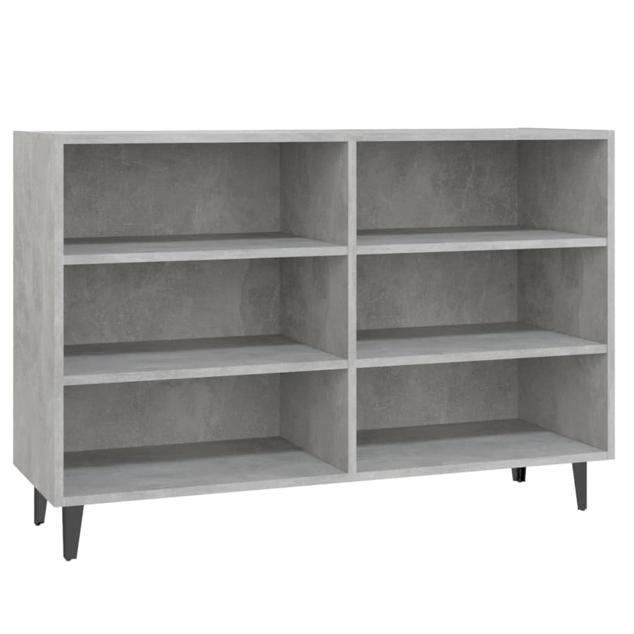 Dressoir 103,5x35x70 cm spaanplaat betongrijs Betongrijs
