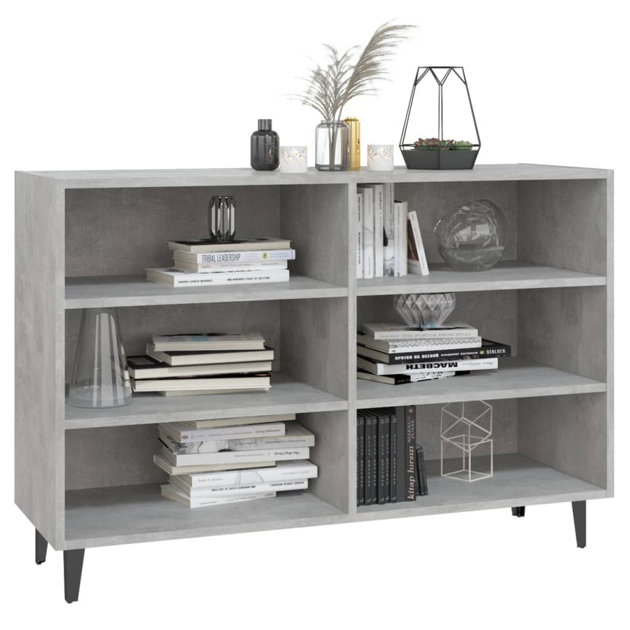 Dressoir 103,5x35x70 cm spaanplaat betongrijs Betongrijs