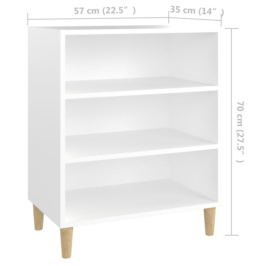 Dressoir 57X35X70 Cm Spaanplaat Wit 1