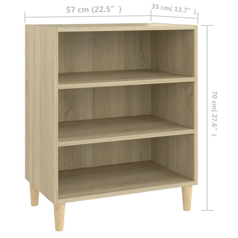 Dressoir 57X35X70 Cm Spaanplaat Kleurig Sonoma eiken