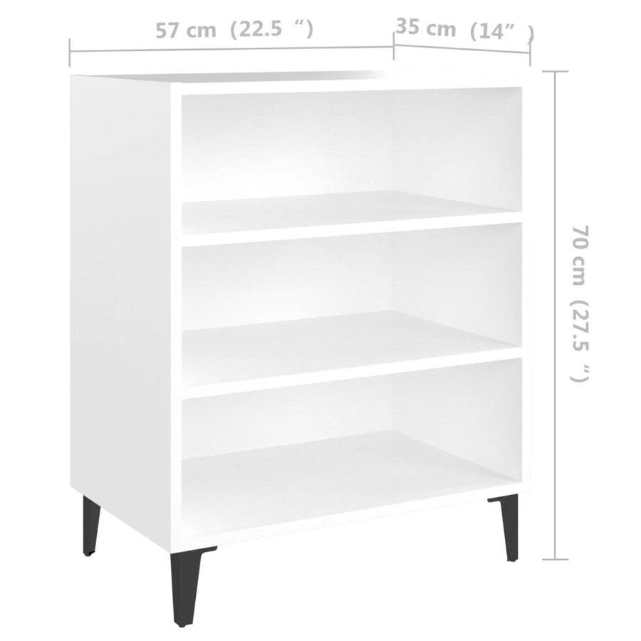 Dressoir 57X35X70 Cm Spaanplaat Wit