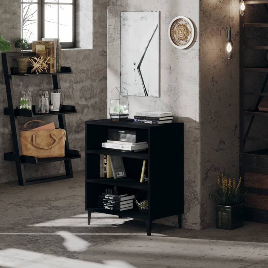 Dressoir 57X35X70 Cm Spaanplaat Zwart 1